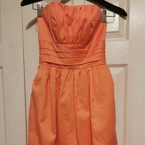 Strapless Coral Dress